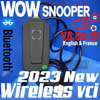 וואו החטטן 2023 V5.008 R2 V5.00.12 Bluetooth תואם OBD2 סורק המכונית אבחון מקצועי כלי רכב כלי האקר