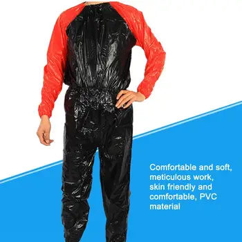 זיעה סאונה חליפת אימון כושר אנטי ריפ-PVC קבוצה בגדי כושר כבד במשקל מנהל הדרכה הזעה ספורטוויר