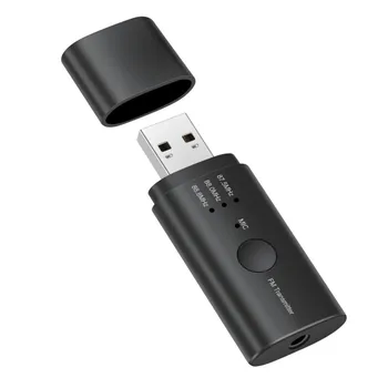 חדש USB מקלט משדר FM לרכב FM המכונית הידיים חופשיות USB Bluetooth מקלט 5.0 Bluetooth