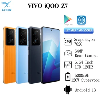חדש VIVO IQOO Z7 5G Snapdragon 782G 64MP המצלמה הראשית 6.64