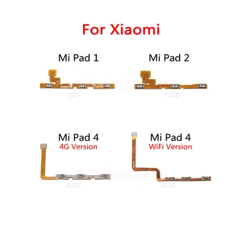 כוח כפתור בורר עוצמת קול לחצן השתקה / כיבוי מקש להגמיש כבלים עבור Xiaomi Mi Pad 4 2 1 פד 4 MiPad לוח 4 4G WiFi