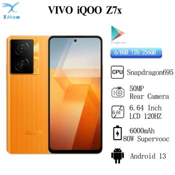 מקורי חדש VIVO iQOO Z7x 5G Snapdragon695 50MP 6000mAH 80W Super Charge 6.54