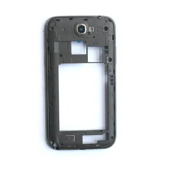 עבור Samsung Galaxy Note2 4G LTE GT-N7105/AT&T SGH-I317/T-Mobile T889 לבן/אפור/ורוד צבע הגב האחורי דיור מסגרת האמצעי לכסות