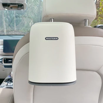 פח אשפה של רכב יכול במושב האחורי של רכב תלוי דלת תיבת אחסון רב תכליתי שקית אשפה קיפול אחסון ציוד