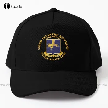 צבא - 502Nd רגלים Regt - Dui - דיוס כובע בייסבול נשים כובעי מסיבה Gd היפ הופ מותאם אישית מתנה חיצוני כותנה כובעים מצחיקים אמנות