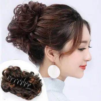 קוריאני משובח שיער פלומתי הצבת הסיכה מזג נשים קליפ שיער פאת קוקו העליון אביזרים לשיער