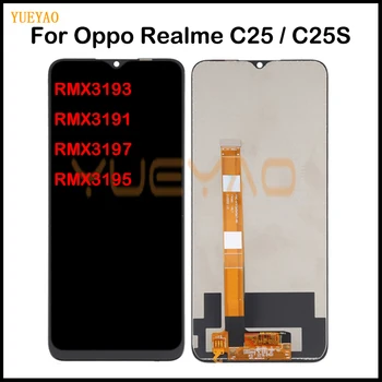 תצוגה Oppo Realme C25 RMX3193 RMX3191 C25s RMX3197 RMX3195 תצוגת LCD מסך מגע דיגיטלית לוח חלקי חילוף